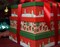 Christmas Decorative Cardboard Storage Boxes (Set of 3): Nesting Photo Storage Boxes with Lids, Small Decorative Gift Boxes, Red and Green Paperboard Festive Trees Holiday Boxes